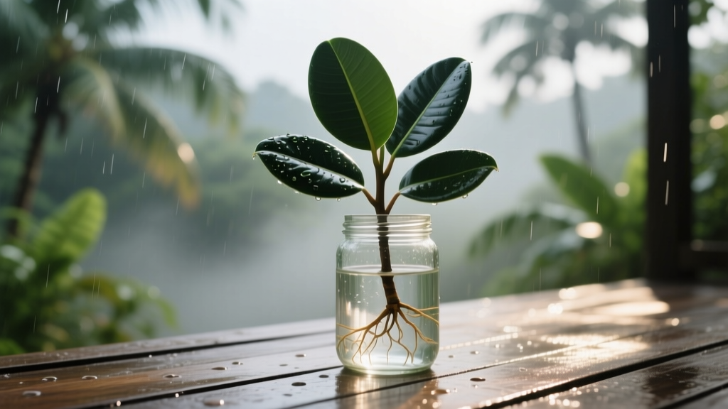 Can You Propagate Rubber Plant in Water Outdoors? The Truth About Rooting Ficus elastica in Rain, Sun, and Humidity — Plus 5 Steps That Actually Work (No Rot, No Guesswork)