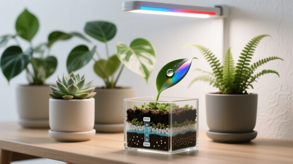 What Color Grow Lights Are Best for Indoor Plants Soil Mix? The Truth: It’s Not About ‘Best Color’—It’s About Matching Light Spectrum to Your Specific Soil’s Water Retention, Aeration & Microbial Life (Here’s How to Sync Them)