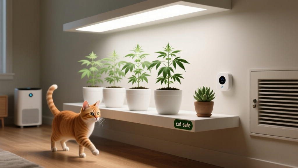 Is Your Indoor Cannabis Setup Safe for Cats? The Exact Timing Window When Toxicity Risk Peaks—and How to Start Weed Plants Indoors Without Endangering Your Feline Family Member