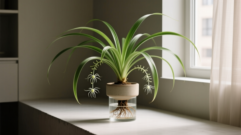 Is spider plant low light watering schedule a myth? How to water your Chlorophytum comosum in dim corners—without root rot, yellow leaves, or guesswork (a science-backed 4-step rhythm that works even in north-facing apartments)
