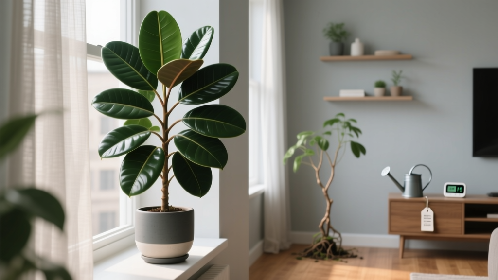Stop Stunting Your Baby Rubber Plant: The 7-Step Indoor Care System That Turns Slow, Leggy Growth Into Lush, Fast-Growing Foliage—Even in Low-Light Apartments (No Green Thumb Required)