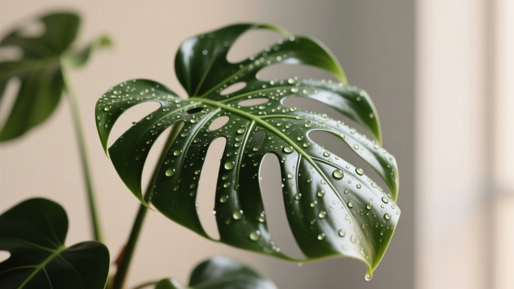 Water Droplets on Indoor Plant Leaves Not Growing? Here’s the Real Cause (It’s Not Overwatering — and 92% of Plant Parents Get This Wrong)