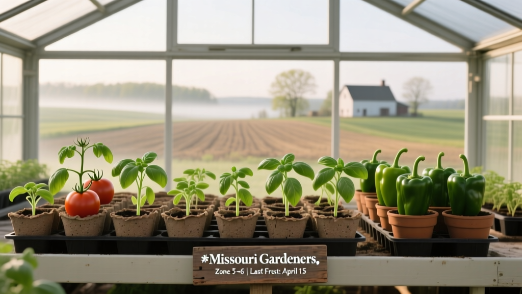 Missouri Gardeners, Stop Guessing: The Exact Indoor-to-Outdoor Planting Calendar (With Frost Dates, Zone 5–6 Timing & 12+ Crop-Specific Start Windows)