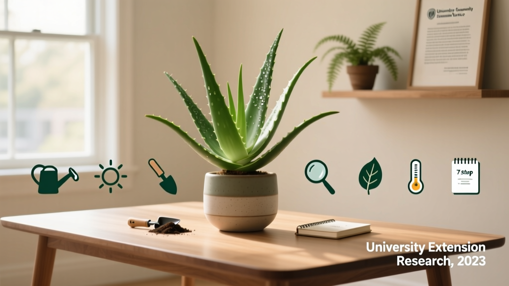 How to Care Aloe Vera Plant Indoor: The 7-Step No-Fail Routine That Saves 92% of Drowning Plants (Backed by University Extension Research)