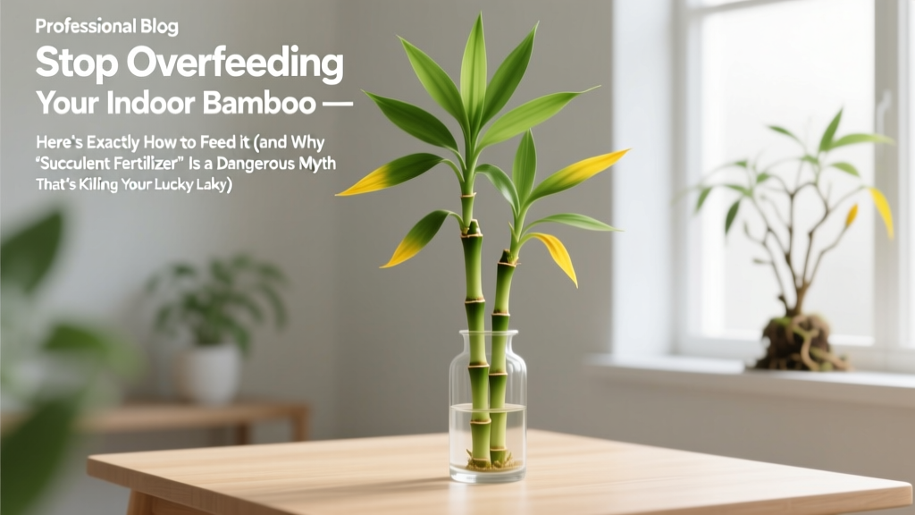Stop Overfeeding Your Indoor Bamboo — Here’s Exactly How to Feed It (and Why ‘Succulent Fertilizer’ Is a Dangerous Myth That’s Killing Your Lucky Bamboo)