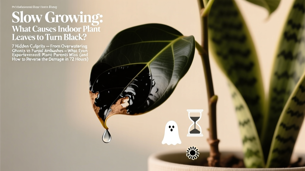 Slow growing what causes indoor plant leaves to turn black? 7 hidden culprits — from overwatering ghosts to fungal ambushes — that even experienced plant parents miss (and how to reverse the damage in 72 hours)