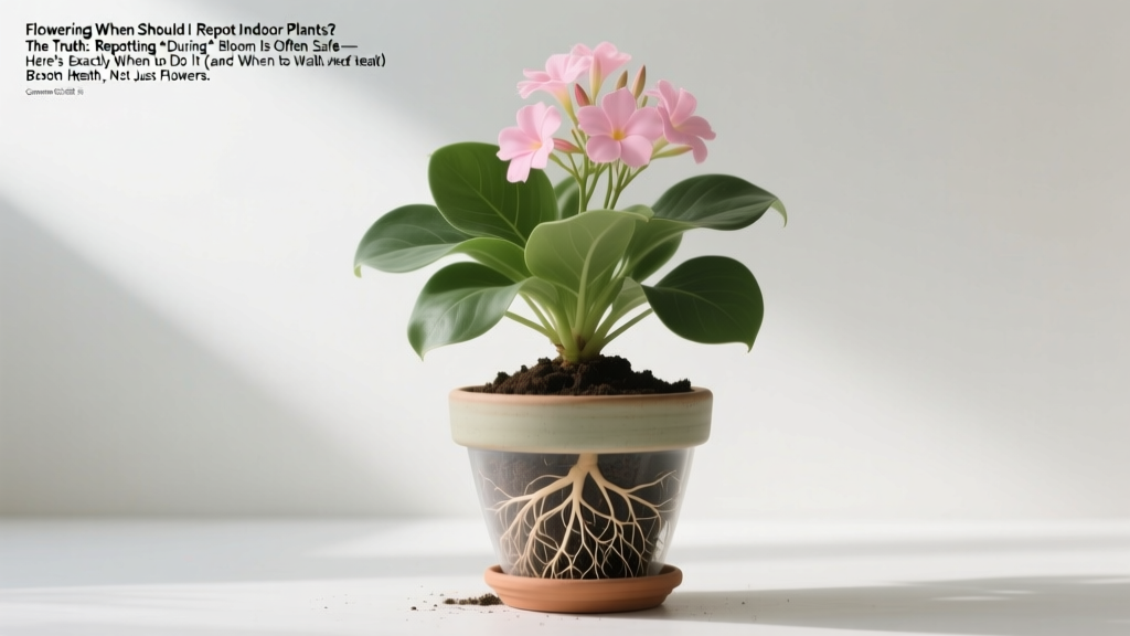 Flowering When Should I Repot Indoor Plants? The Truth: Repotting *During* Bloom Is Often Safe—Here’s Exactly When to Do It (and When to Wait) Based on Root Health, Not Just Flowers