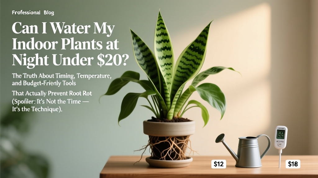Can I Water My Indoor Plants at Night Under $20? The Truth About Timing, Temperature, and Budget-Friendly Tools That Actually Prevent Root Rot (Spoiler: It’s Not the Time — It’s the Technique)