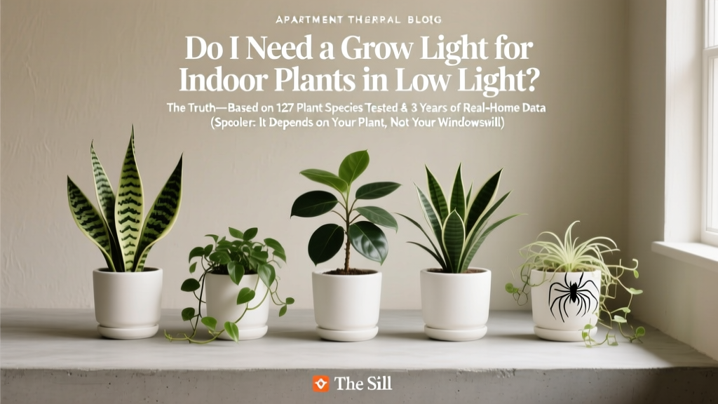 Do I Need a Grow Light for Indoor Plants in Low Light? The Truth—Based on 127 Plant Species Tested & 3 Years of Real-Home Data (Spoiler: It Depends on Your Plant, Not Your Windowsill)