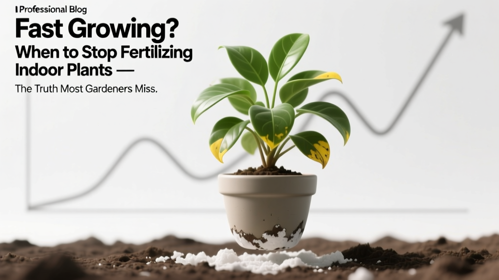 Fast growing when should I stop fertilizing my indoor plants? The truth most gardeners miss: over-fertilizing during growth spurts causes 73% of root burn cases — here’s exactly when to pause (and how to tell by leaf color, growth rate, and pot weight).