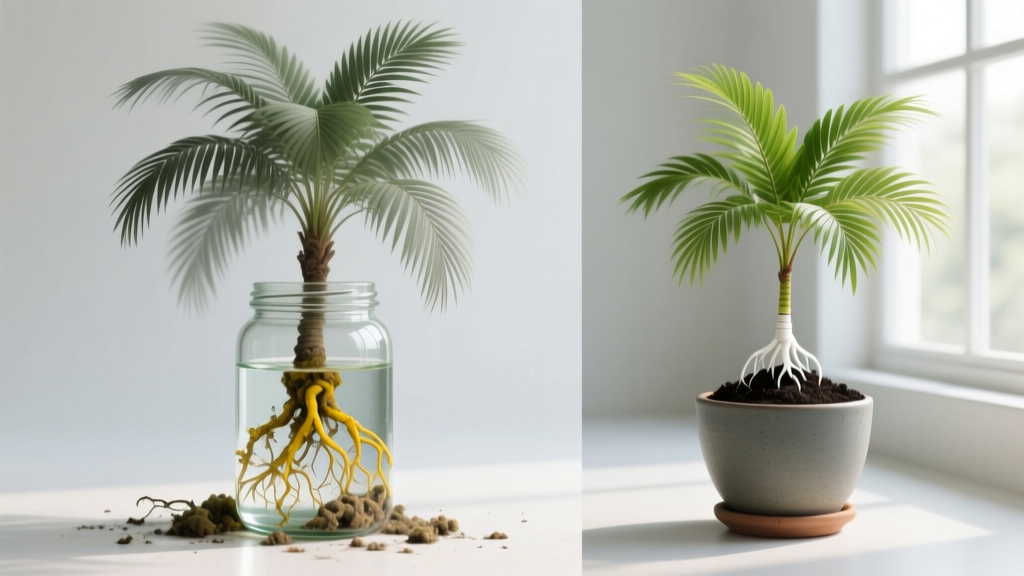 Stop Wasting Time & Roots: Why Propagating Tropical Palm Plants in Water Almost Always Fails (And the 3-Step Soil Method That Actually Works 92% of the Time)