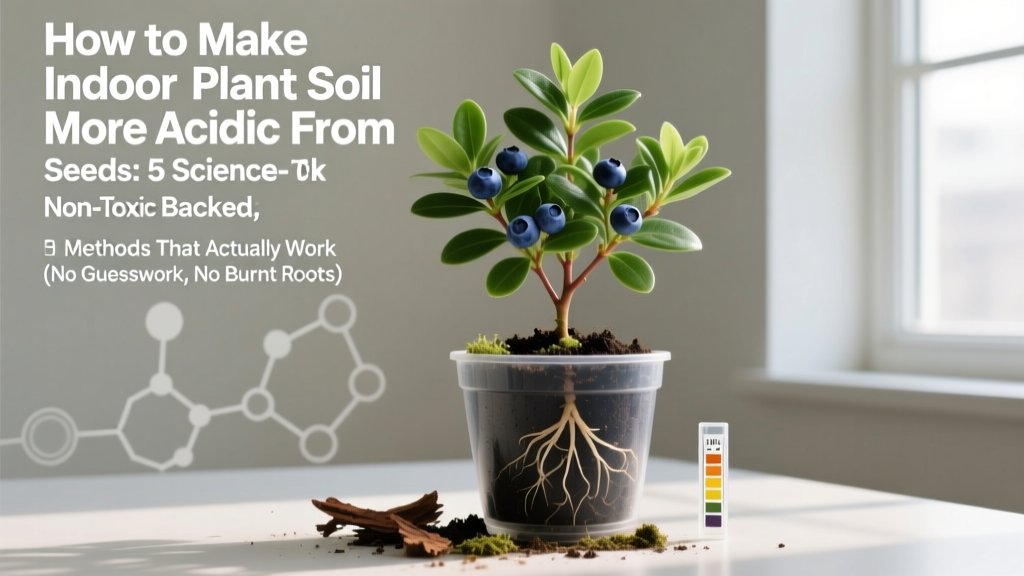 How to Make Indoor Plant Soil More Acidic From Seeds: 5 Science-Backed, Non-Toxic Methods That Actually Work (No Guesswork, No Burnt Roots)