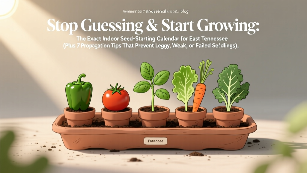 Stop Guessing & Start Growing: The Exact Indoor Seed-Starting Calendar for East Tennessee (Plus 7 Propagation Tips That Prevent Leggy, Weak, or Failed Seedlings)