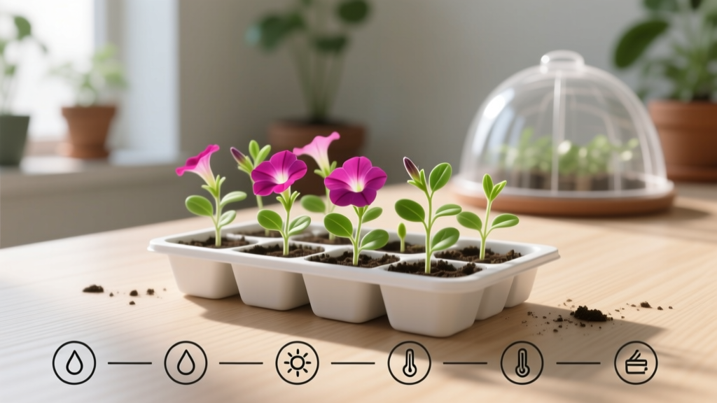 Why Your Petunia Seeds Aren’t Sprouting (or Growing Slowly) Indoors — The 7-Step Indoor Sowing Protocol That Doubles Germination & Accelerates Growth by 3–4 Weeks (Backed by University Extension Trials)