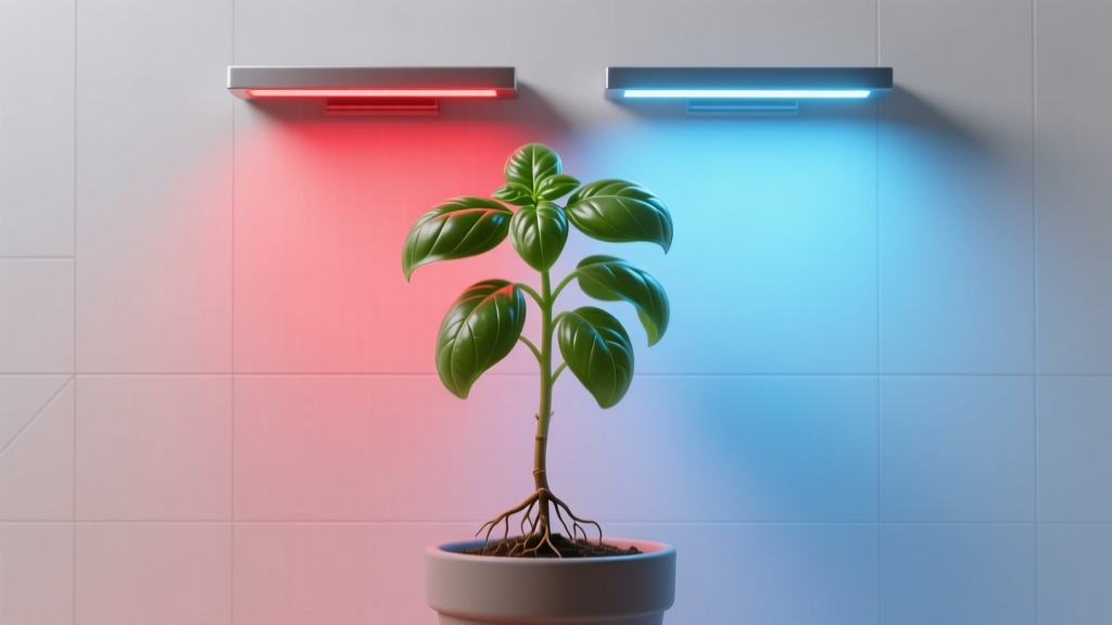 Red vs. Blue LED Lights for Indoor Plants: The Beginner’s No-Guesswork Guide to When, Why, and How Much — Stop Wasting Energy & Fix Leggy Seedlings in 7 Days