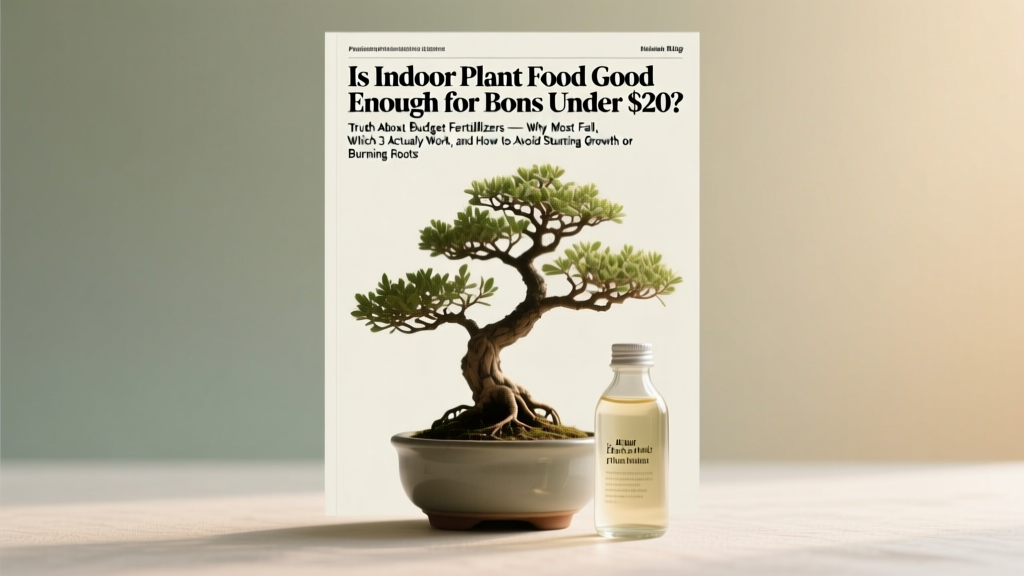 Is Indoor Plant Food Good Enough for Bonsai Under $20? The Truth About Budget Fertilizers — Why Most Fail, Which 3 Actually Work, and How to Avoid Stunting Growth or Burning Roots