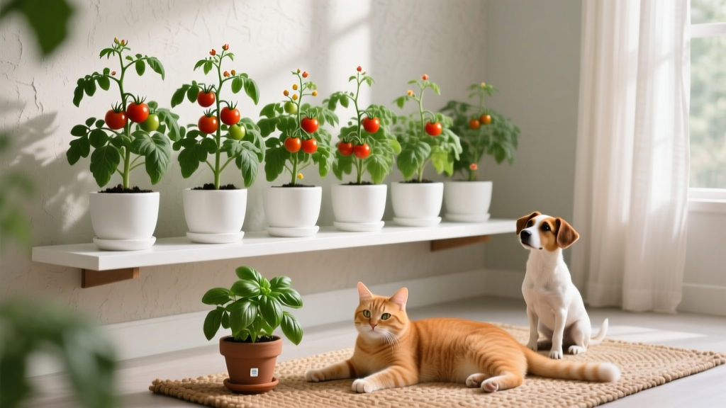 Pet Friendly Tomato Plants Indoors? How Many to Grow, Exactly When & How Much to Water (Without Risking Your Cat or Dog)