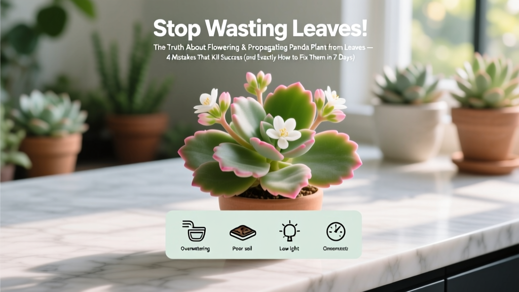 Stop Wasting Leaves! The Truth About Flowering & Propagating Panda Plant from Leaves — 4 Mistakes That Kill Success (and Exactly How to Fix Them in 7 Days)