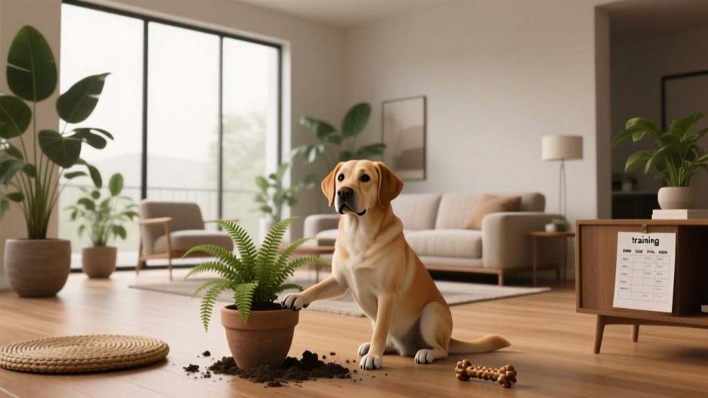 Low Maintenance How to Keep Dogs from Digging Indoor Plants: 7 Vet-Approved, Zero-Cost Strategies That Actually Work (No Crates, No Bitter Sprays, No Guilt)