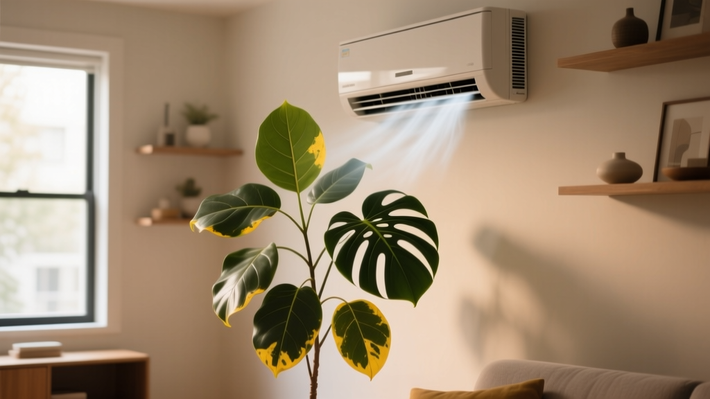 Why Your Plants Get Yellow Leaves Near AC Units (and Exactly How to Keep Them Warm Without Rewiring Your Home — 7 Science-Backed Fixes That Work in 48 Hours)