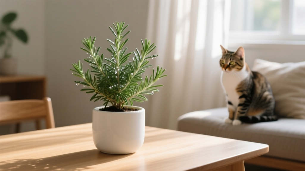 Is Rosemary Toxic to Cats? How to Bring a Rosemary Plant Indoors Safely—A Vet-Approved 7-Step Indoor Transition Guide That Prevents Accidental Ingestion & Keeps Your Cat Healthy
