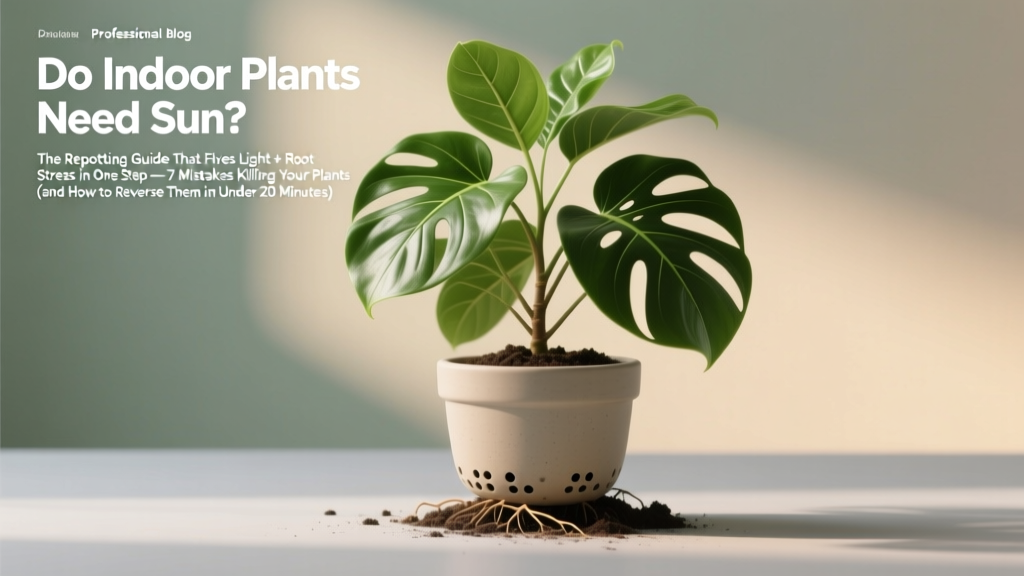 Do Indoor Plants Need Sun? The Repotting Guide That Fixes Light + Root Stress in One Step — 7 Mistakes Killing Your Plants (and How to Reverse Them in Under 20 Minutes)