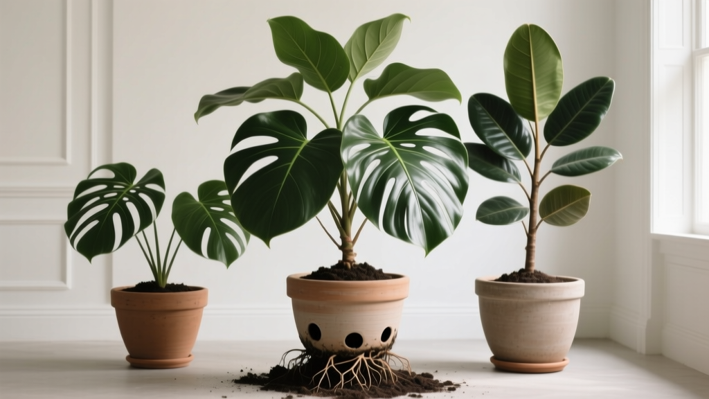 Large Indoor Plants: The Truth About Repotting Frequency—Why ‘Every 1–2 Years’ Is Wrong for Your Fiddle Leaf Fig, Monstera, or Rubber Tree (and Exactly When to Repot Based on Root Health, Pot Size, and Growth Stage)