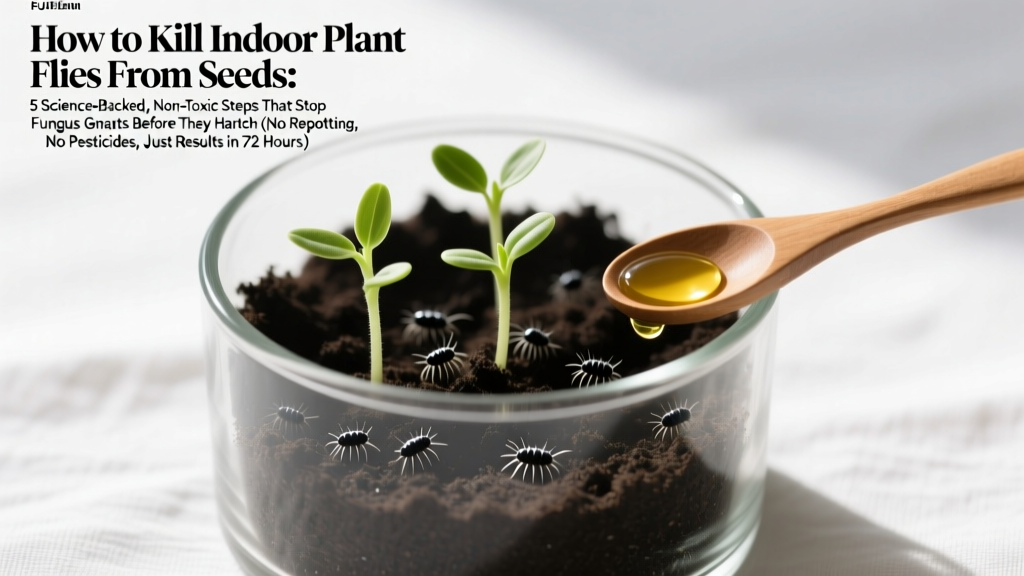 How to Kill Indoor Plant Flies From Seeds: 5 Science-Backed, Non-Toxic Steps That Stop Fungus Gnats Before They Hatch (No Repotting, No Pesticides, Just Results in 72 Hours)