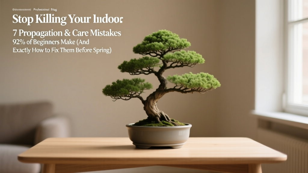 Stop Killing Your Indoor Bonsai: 7 Propagation & Care Mistakes 92% of Beginners Make (And Exactly How to Fix Them Before Spring)