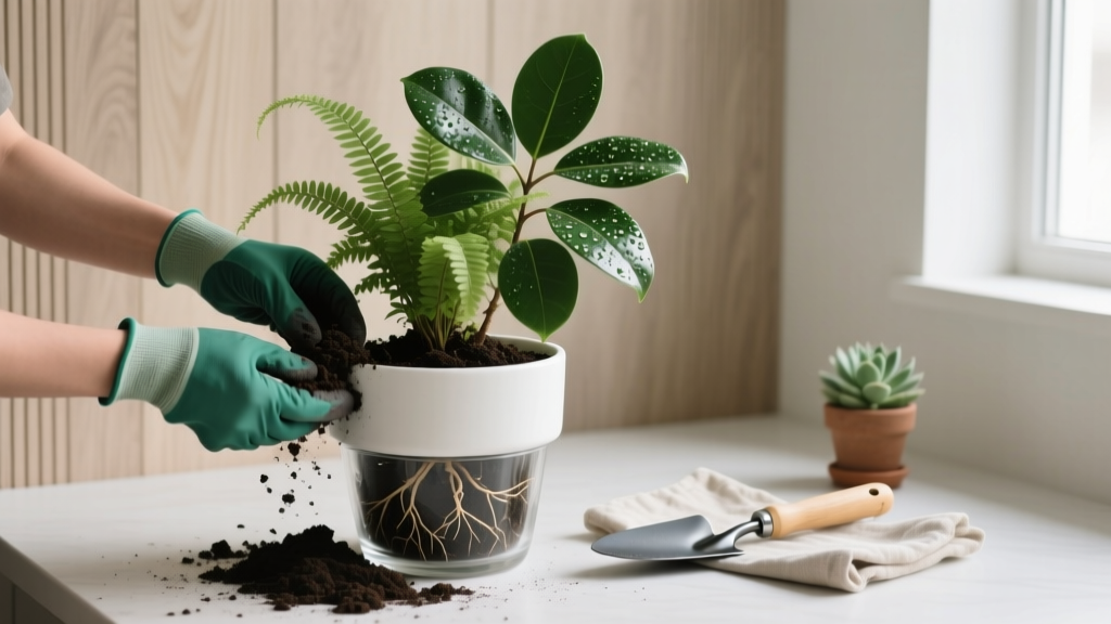 Shade-Loving Indoor Plants Repotting Guide: The 7-Step Stress-Free Method That Prevents Root Rot, Saves Your Ferns & Fiddle Leafs, and Doubles Growth—Even If You’ve Killed Plants Before