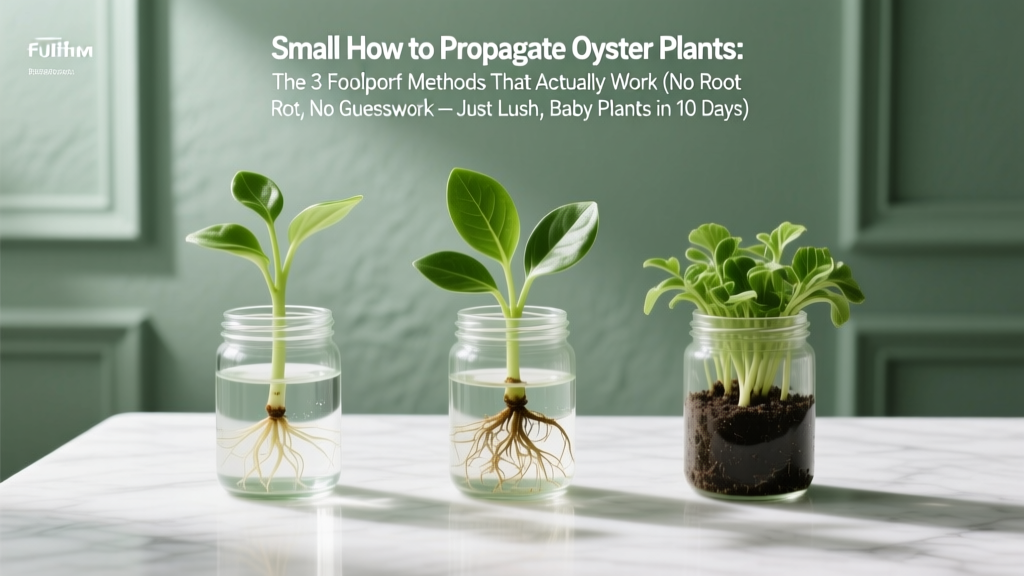 Small How to Propagate Oyster Plants: The 3 Foolproof Methods That Actually Work (No Root Rot, No Guesswork — Just Lush, Baby Plants in 10 Days)