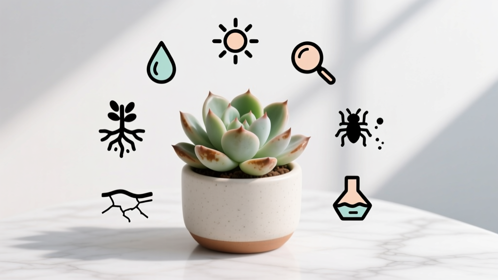 Succulent why do my indoor plant leaves turn brown? 7 scientifically backed causes (and exactly how to fix each one—no guesswork, no more dead leaves)