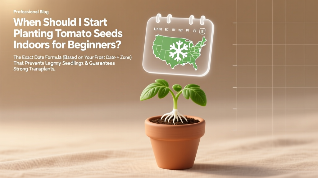When Should I Start Planting Tomato Seeds Indoors for Beginners? The Exact Date Formula (Based on Your Frost Date + Zone) That Prevents Leggy Seedlings & Guarantees Strong Transplants