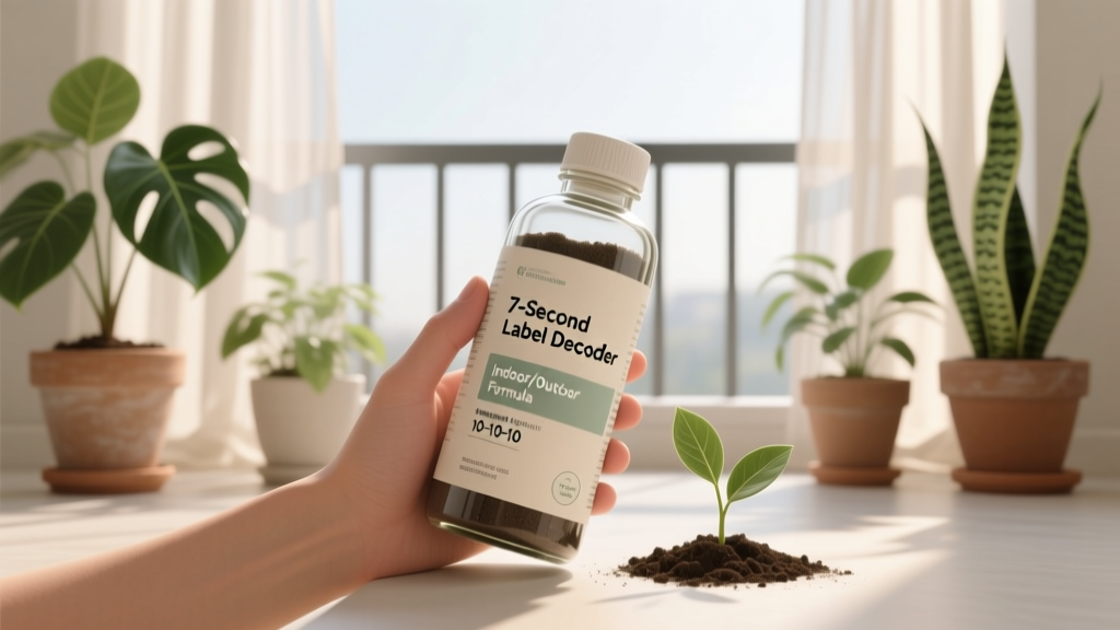 Is This Indoor or Outdoor Plant Fertilizer? The 7-Second Label Decoder That Prevents Burned Roots, Stunted Growth, and Wasted Money — A Real-World Guide for Houseplant Lovers & Balcony Gardeners
