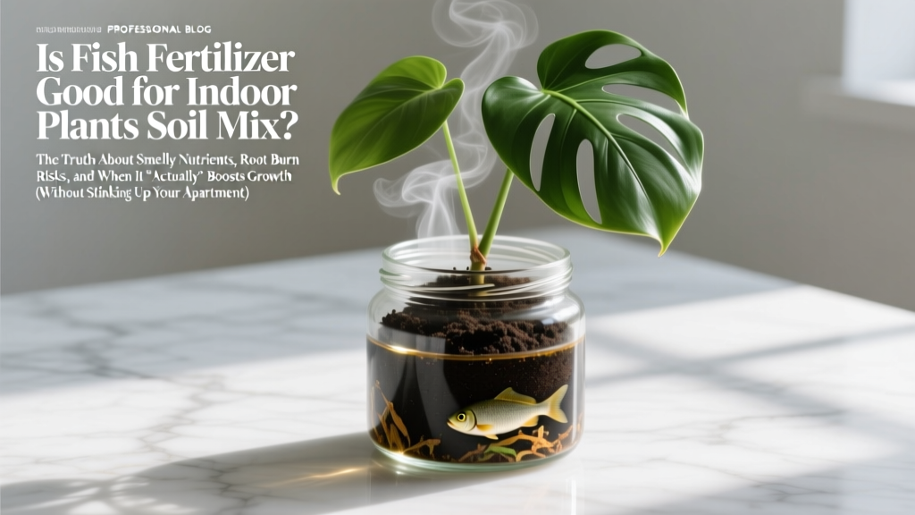 Is Fish Fertilizer Good for Indoor Plants Soil Mix? The Truth About Smelly Nutrients, Root Burn Risks, and When It *Actually* Boosts Growth (Without Stinking Up Your Apartment)