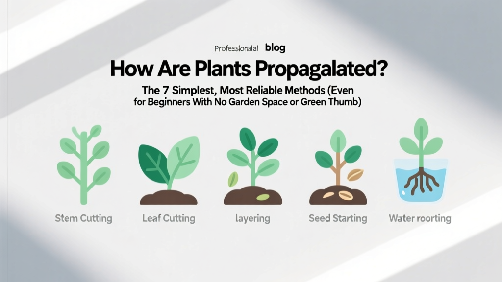 How Are Plants Propagated? 7 Simple, Space-Smart Methods
