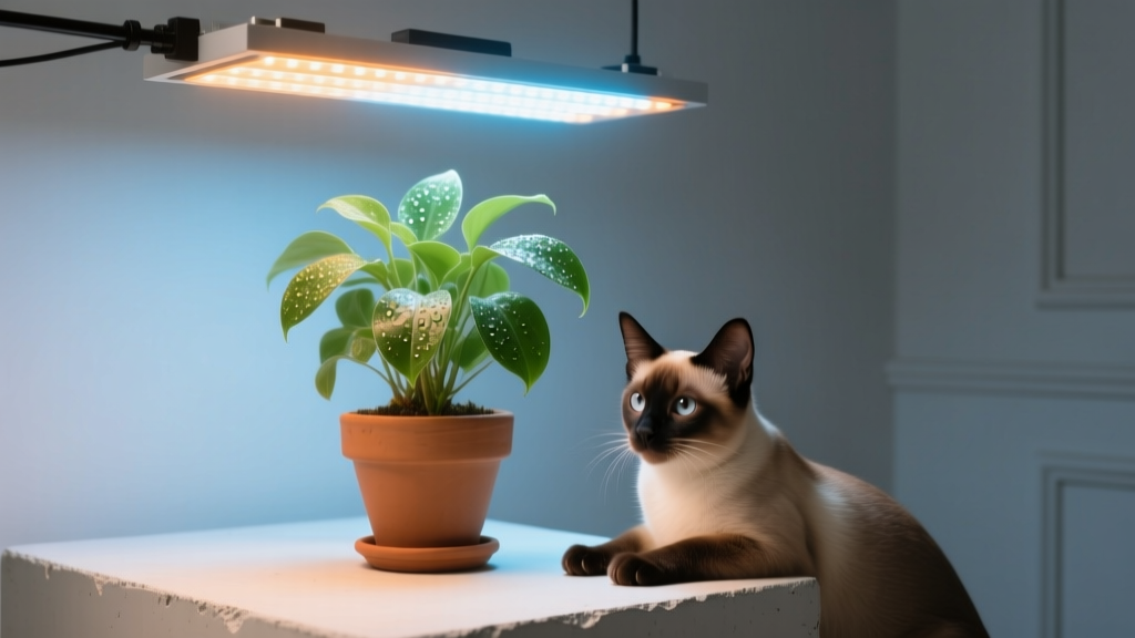 Is Your Grow Light Secretly Harming Your Cat? The Truth About LED Color Spectrums, Toxic Plant Triggers, and the Only 3 Safe Light Colors for Indoor Plants in Cat Homes