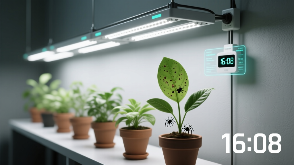 How Long to Run Grow Lights for Indoor Plants Pest Control: The Exact Photoperiods That Starve Aphids, Disrupt Spider Mite Cycles, and Boost Plant Immunity (Backed by USDA & Cornell IPM Research)