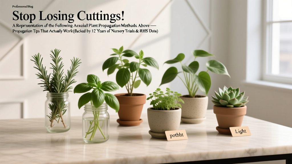 Stop Losing Cuttings! A Representation of the Following Asexual Plant Propagation Methods Above — Propagation Tips That Actually Work (Backed by 12 Years of Nursery Trials & RHS Data)