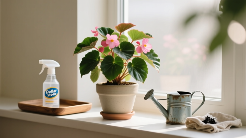 How to Care for a Begonia Plant Indoors Under $20: The Realistic, No-Fluff Guide That Saves Your Plant (and Your Budget) — 7 Proven Steps Using Only Dollar Store & Thrifted Supplies