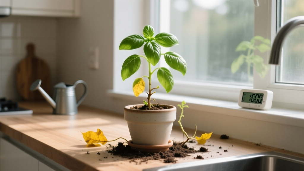 Why Your Indoor Basil Isn’t Growing (And Exactly How Often to Water It): A Step-by-Step Rescue Guide That Fixes Stunted Growth, Yellow Leaves, and Leggy Stems in 7 Days
