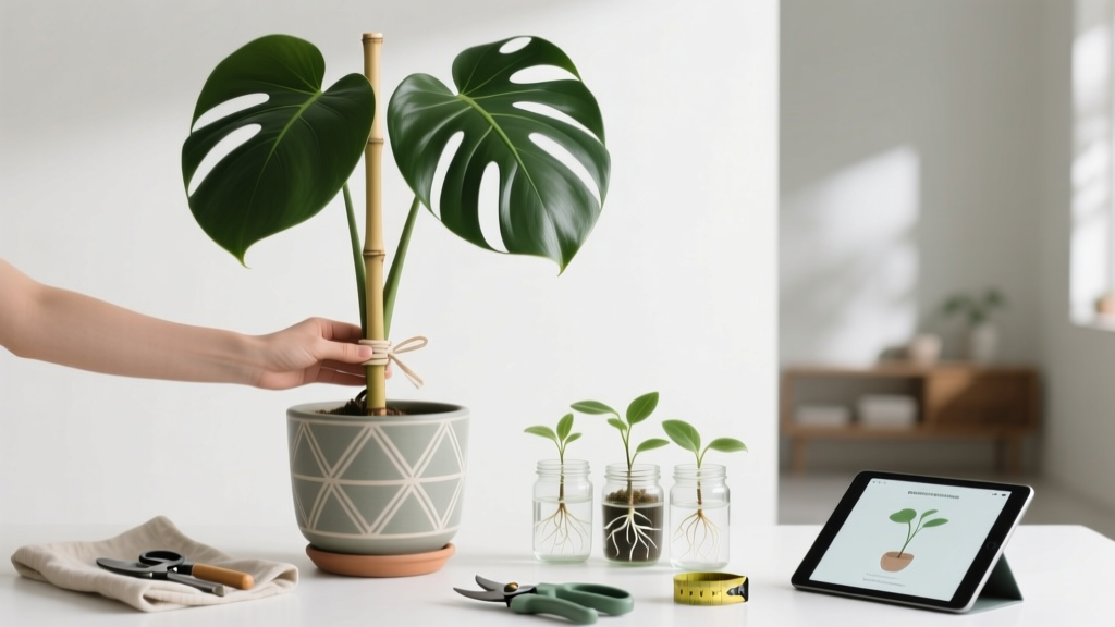 How to Support a Tall Indoor Plant + Propagation Tips: 7 Foolproof Techniques That Prevent Breakage, Boost Rooting Success, and Save You $120+ in Replacement Plants This Year