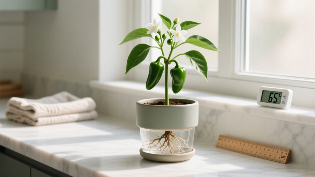 How to Take Care of a Jalapeño Plant Indoors From Seeds: The 7-Step Indoor Pepper Success System (No Greenhouse, No Yard — Just Light, Love & 65°F Minimum)