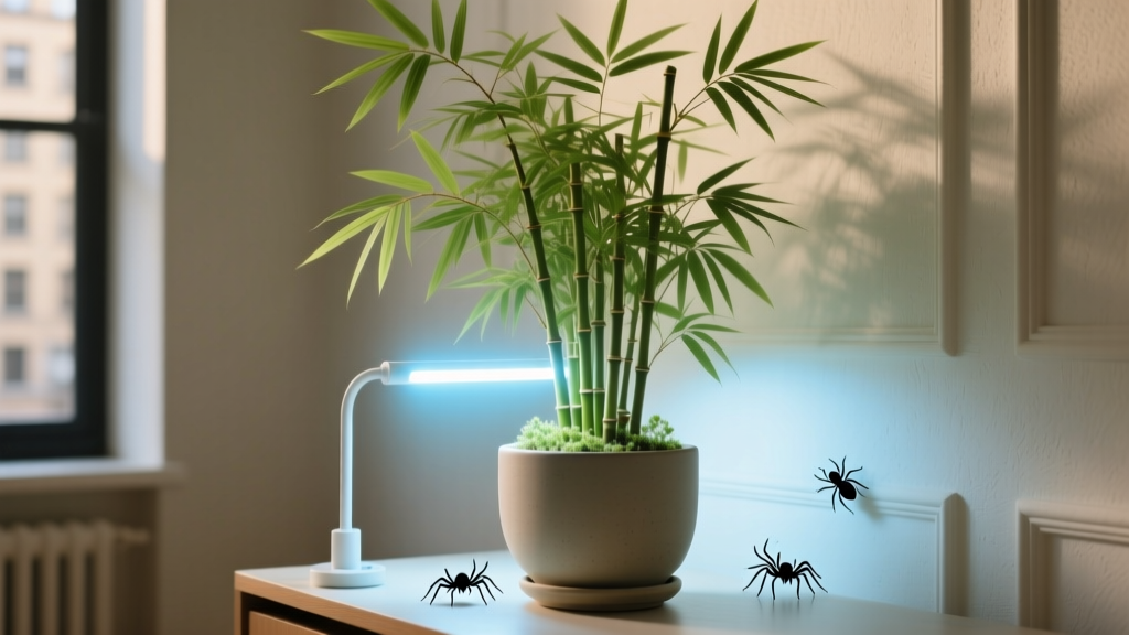 What Kind of Indoor Light for Bamboo Plant Pest Control? The Truth: UV-C Lamps Don’t Work — Here’s the *Only* Light-Based Strategy That Actually Stops Spider Mites & Scale (Backed by UMass Extension Research)