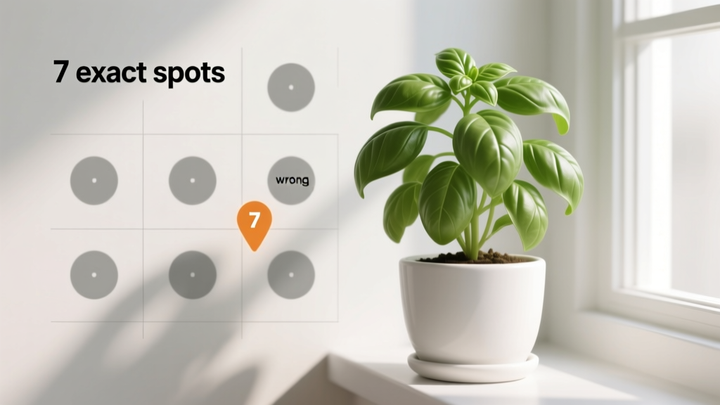 Why Is Your Indoor Basil Dropping Leaves? The 7 Exact Spots You’re Keeping It Wrong (Plus Where to Move It *Today* for Instant Recovery)