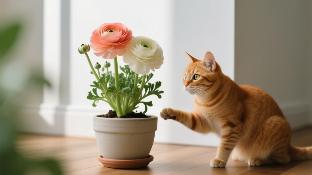 Ranunculus & Cats: The Truth About Indoor Bulb Planting — What Every Cat Owner *Must* Know Before Buying, Potting, or Watering (It’s Not Just ‘Keep It Out of Reach’)