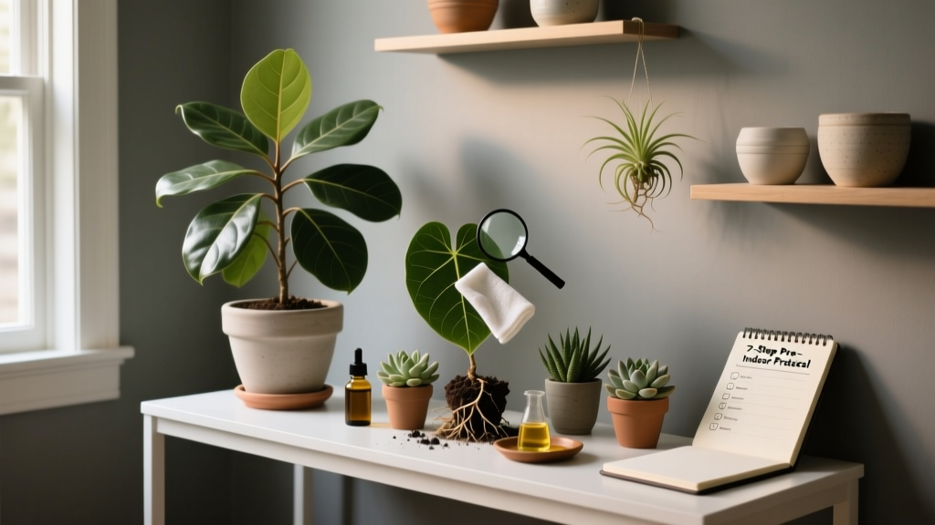 What Do You Do Before Bringing Outdoor Plants Indoors in Low Light? The 7-Step Pre-Indoor Protocol That Prevents 92% of Shock, Leaf Drop, and Pest Outbreaks (Backed by University Extension Research)