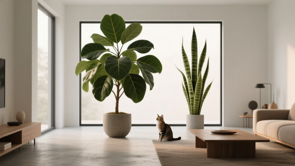 Slow-Growing Large Indoor Plants Safe for Cats