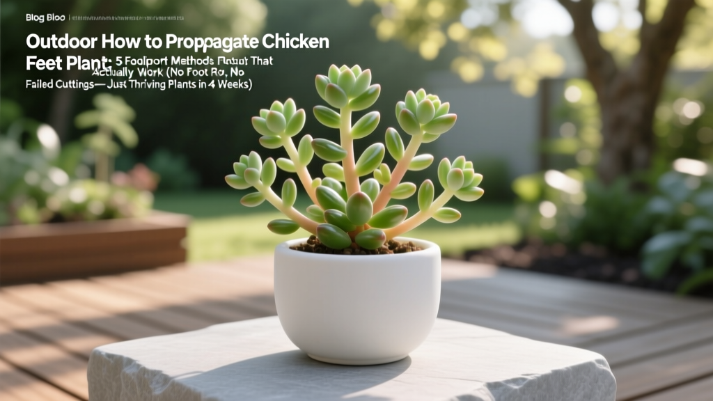 Outdoor How to Propagate Chicken Feet Plant: 5 Foolproof Methods That Actually Work (No Root Rot, No Failed Cuttings—Just Thriving Plants in 4 Weeks)