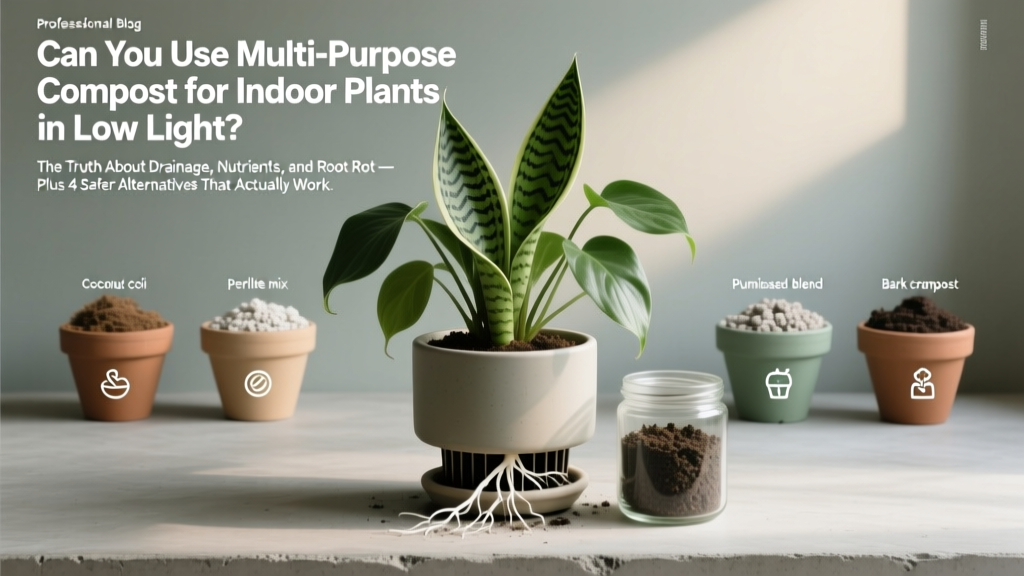Can You Use Multi Purpose Compost for Indoor Plants in Low Light? The Truth About Drainage, Nutrients, and Root Rot — Plus 4 Safer Alternatives That Actually Work
